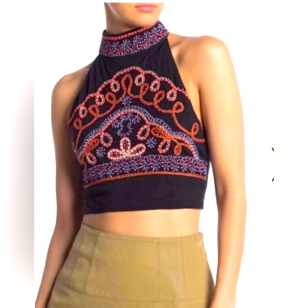 Free People Goa Embroidered Crop Top
Beaded/Embellished NWT